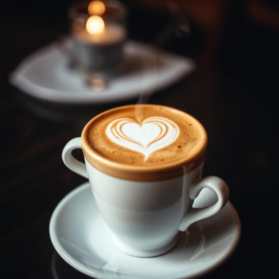Café crème - Café expresso allongé d'une mousse de lait onctueuse. | Le Goût du Charbon Témara