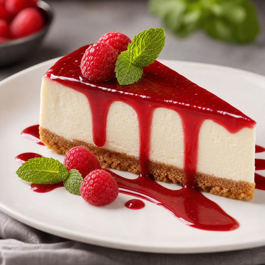 Cheesecake - Gâteau au fromage onctueux sur un biscuit croquant. | Le Goût du Charbon Témara