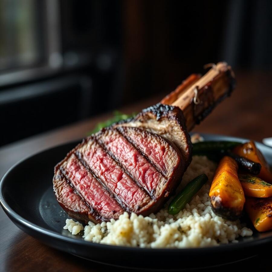 Entrecôte (250gr) - Pièce de bœuf noble grillée au charbon selon votre convenance. | Le Goût du Charbon Témara