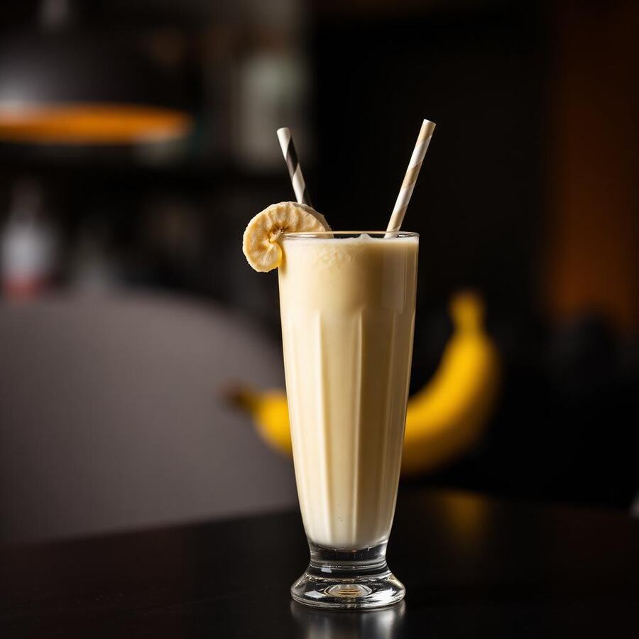 Jus de banane - Smoothie banane onctueux au lait. | Le Goût du Charbon Témara