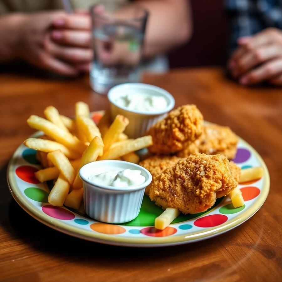Nuggets (6 pièces) - 6 nuggets de poulet croustillants, servis avec ketchup. | Le Goût du Charbon Témara