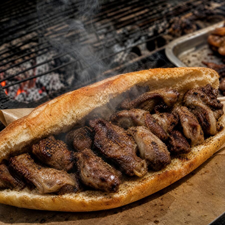 Boulfaf - Foie d'agneau enveloppé de crépine, une spécialité grillée. | Le Goût du Charbon Témara