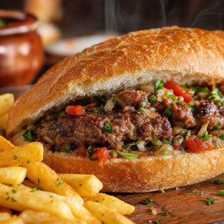 Viande hachée avec smen - Viande hachée grillée au charbon, assaisonnée au beurre clarifié traditionnel. | Le Goût du Charbon Témara